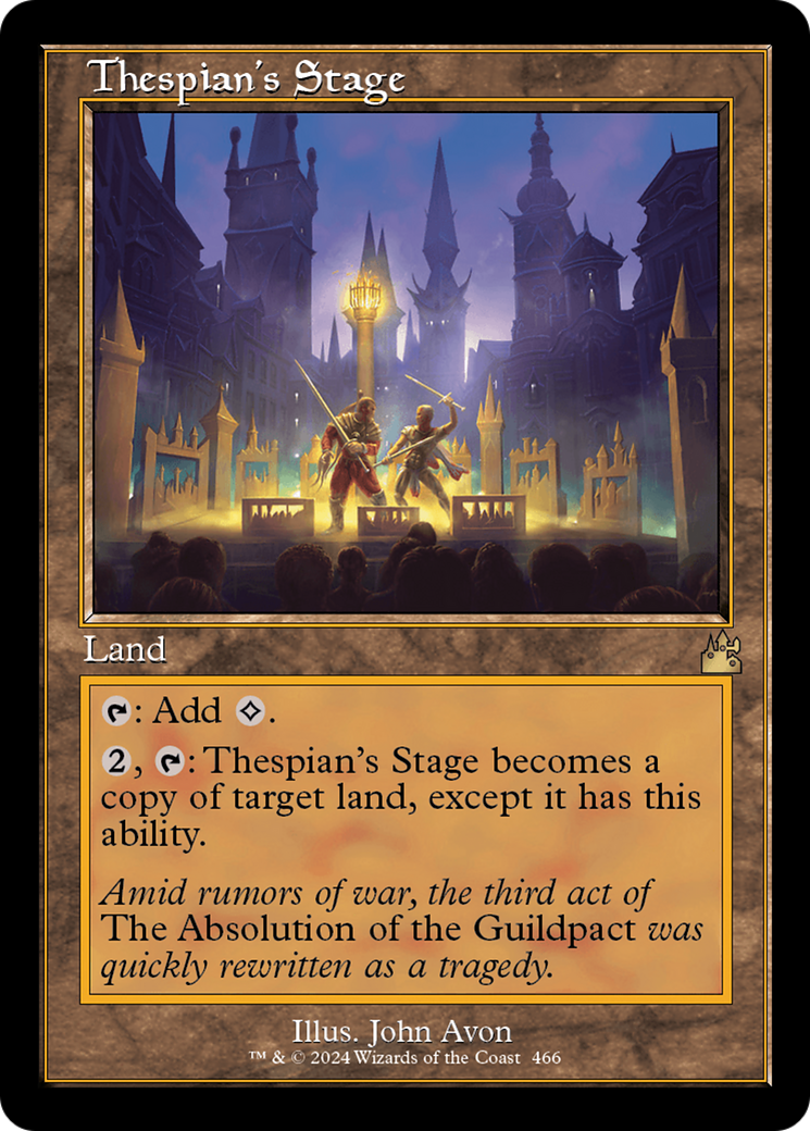 Thespian's Stage (Retro Frame) [Ravnica Remastered] | Rock City Comics