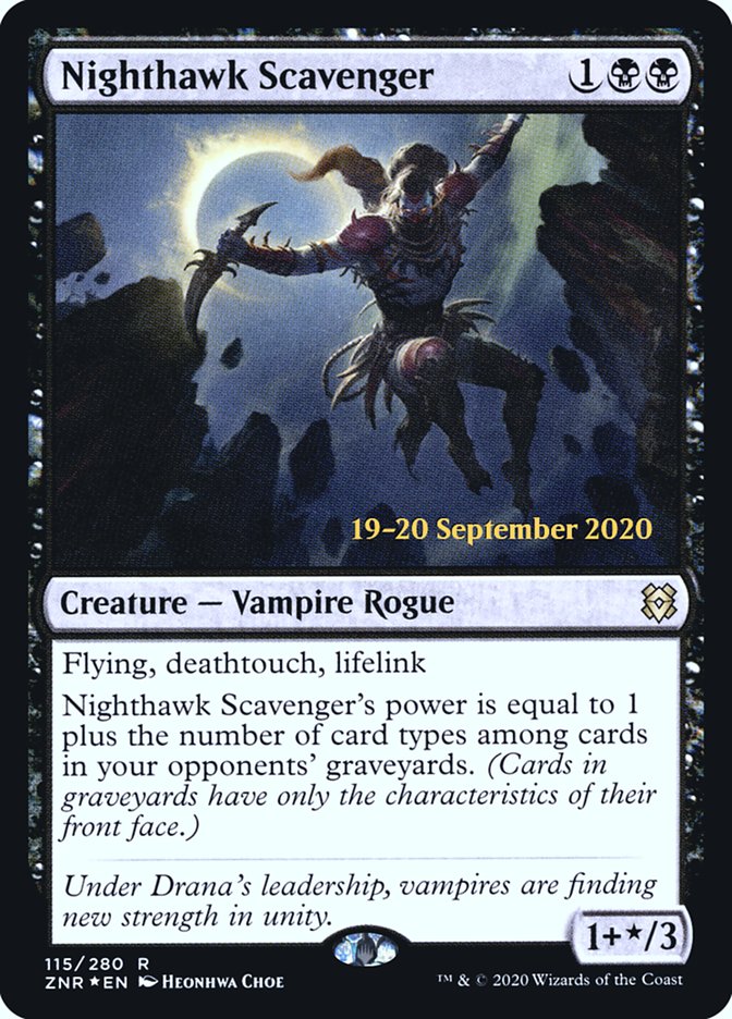 Nighthawk Scavenger [Zendikar Rising Prerelease Promos] | Rock City Comics