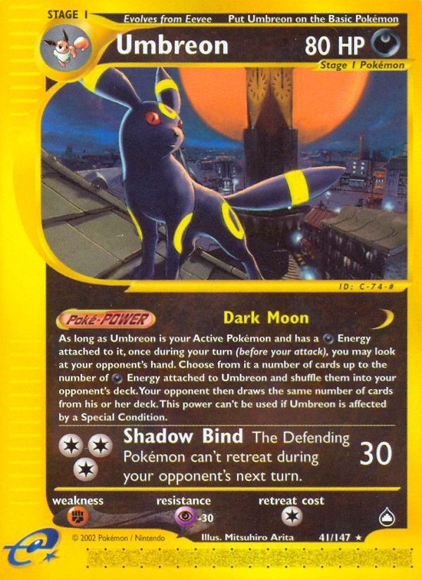 Umbreon (41/147) [Aquapolis] | Rock City Comics