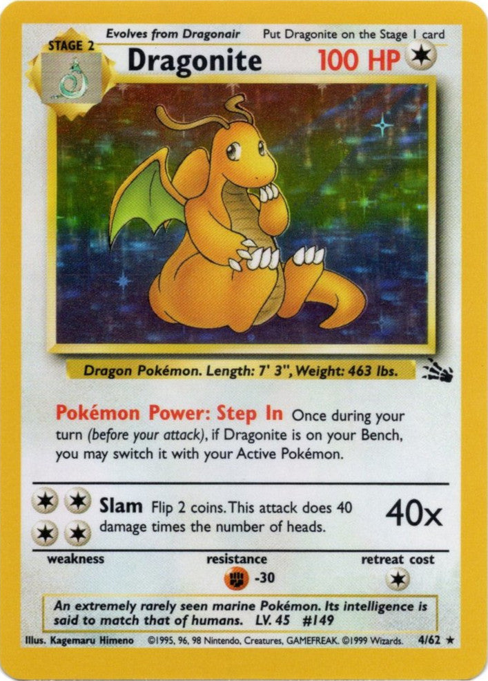 Dragonite (4/62) [Fossil Unlimited] | Rock City Comics