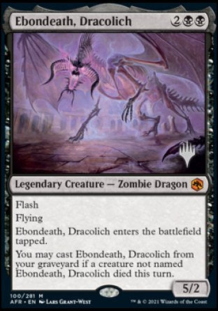 Ebondeath, Dracolich (Promo Pack) [Dungeons & Dragons: Adventures in the Forgotten Realms Promos] | Rock City Comics