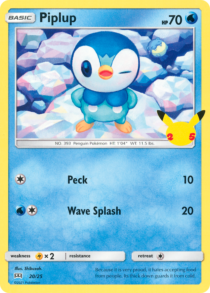 Piplup (20/25) [McDonald's 25th Anniversary] | Rock City Comics