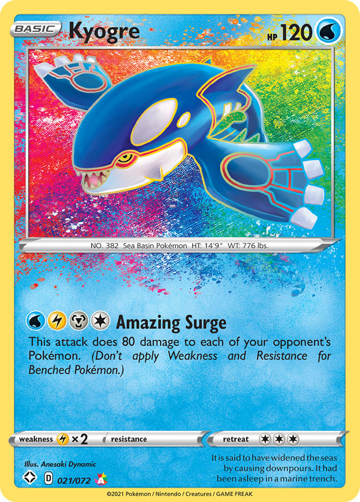 Kyogre (021/072) [Sword & Shield: Shining Fates] | Rock City Comics