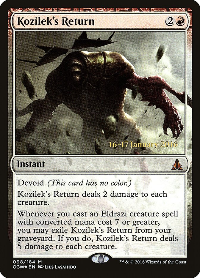 Kozilek's Return [Oath of the Gatewatch Prerelease Promos] | Rock City Comics