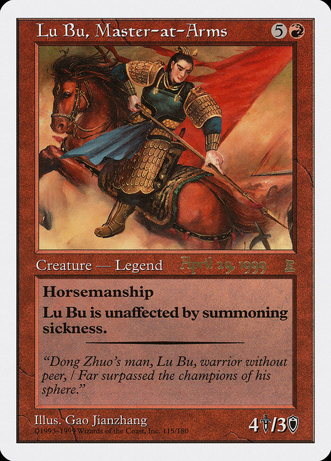 Lu Bu, Master-at-Arms (April 29, 1999) [Portal Three Kingdoms Promos] | Rock City Comics