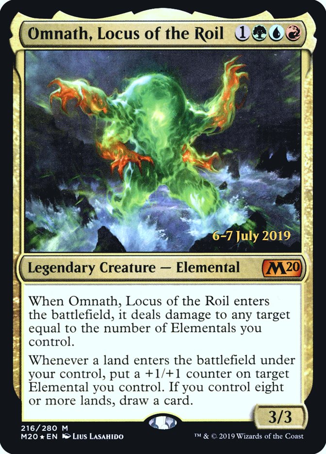 Omnath, Locus of the Roil  [Core Set 2020 Prerelease Promos] | Rock City Comics