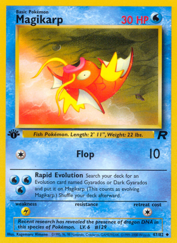 Magikarp (47/82) [Team Rocket 1st Edition] | Rock City Comics