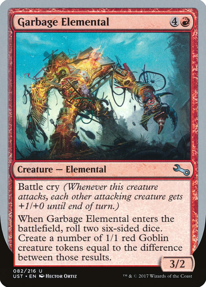 Garbage Elemental (3/2 Creature) [Unstable] | Rock City Comics