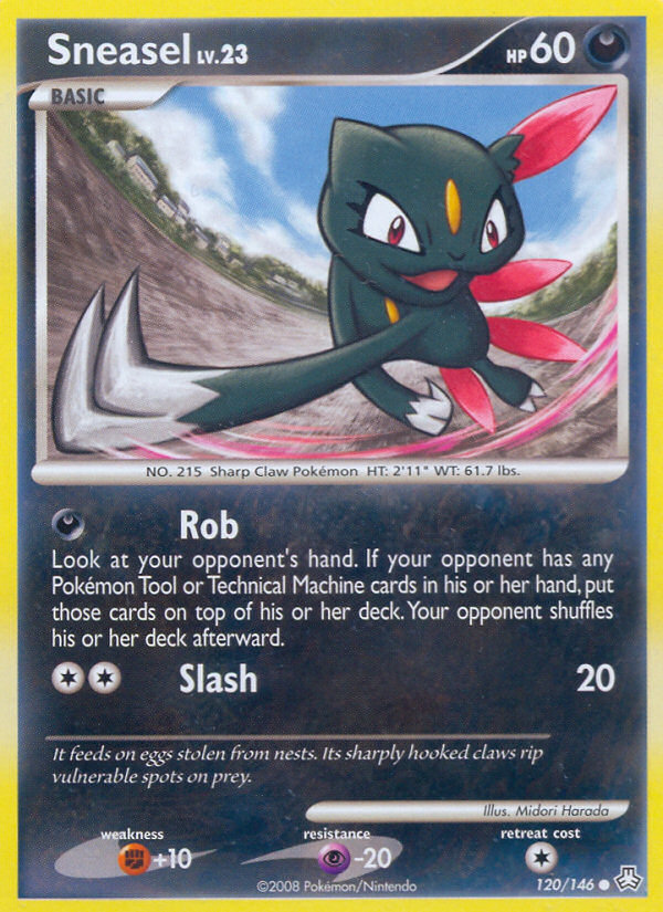 Sneasel (120/146) [Diamond & Pearl: Legends Awakened] | Rock City Comics