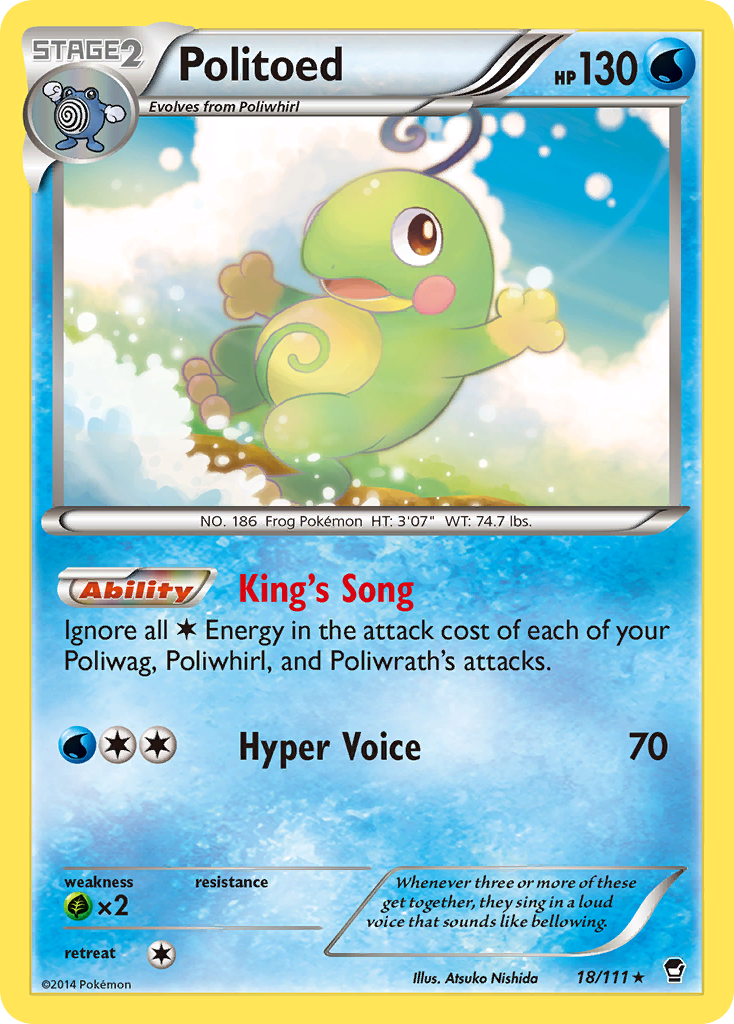 Politoed (18/111) [XY: Furious Fists] | Rock City Comics