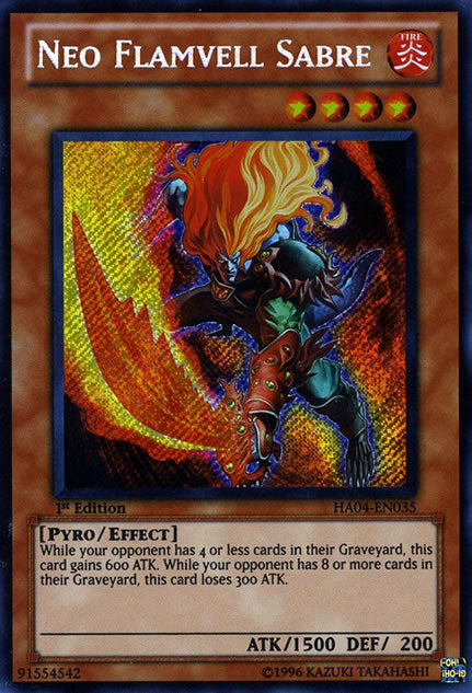 Neo Flamvell Sabre [HA04-EN035] Secret Rare | Rock City Comics