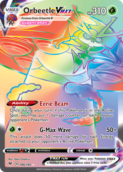Orbeetle VMAX (186/185) [Sword & Shield: Vivid Voltage] | Rock City Comics