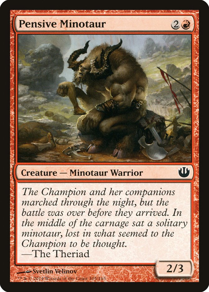 Pensive Minotaur [Journey into Nyx] | Rock City Comics