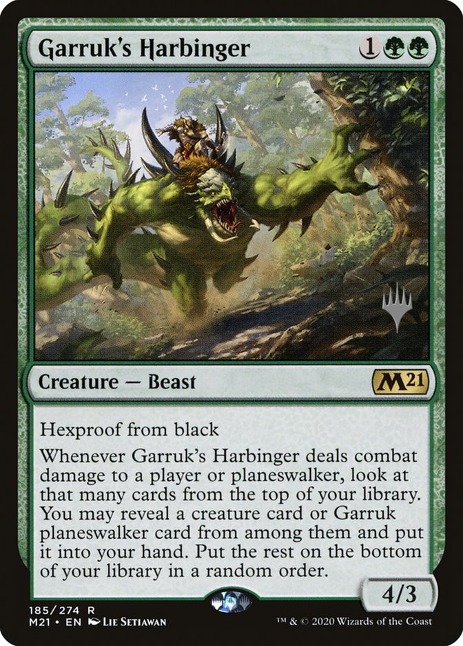 Garruk's Harbinger (Promo Pack) [Core Set 2021 Promos] | Rock City Comics