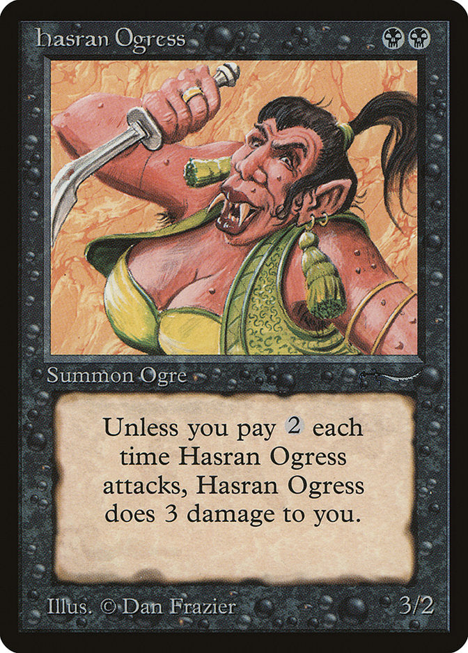 Hasran Ogress (Light Mana Cost) [Arabian Nights] | Rock City Comics