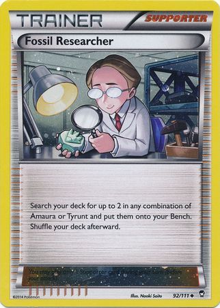 Fossil Researcher (92/111) (Cosmos Holo) [XY: Furious Fists] | Rock City Comics