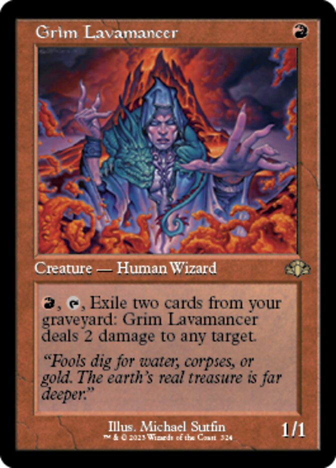 Grim Lavamancer (Retro) [Dominaria Remastered] | Rock City Comics