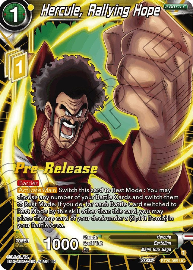 Hercule, Rallying Hope (BT20-089) [Power Absorbed Prerelease Promos] | Rock City Comics