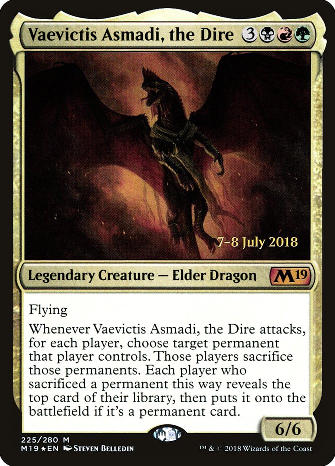 Vaevictis Asmadi, the Dire  [Core Set 2019 Prerelease Promos] | Rock City Comics