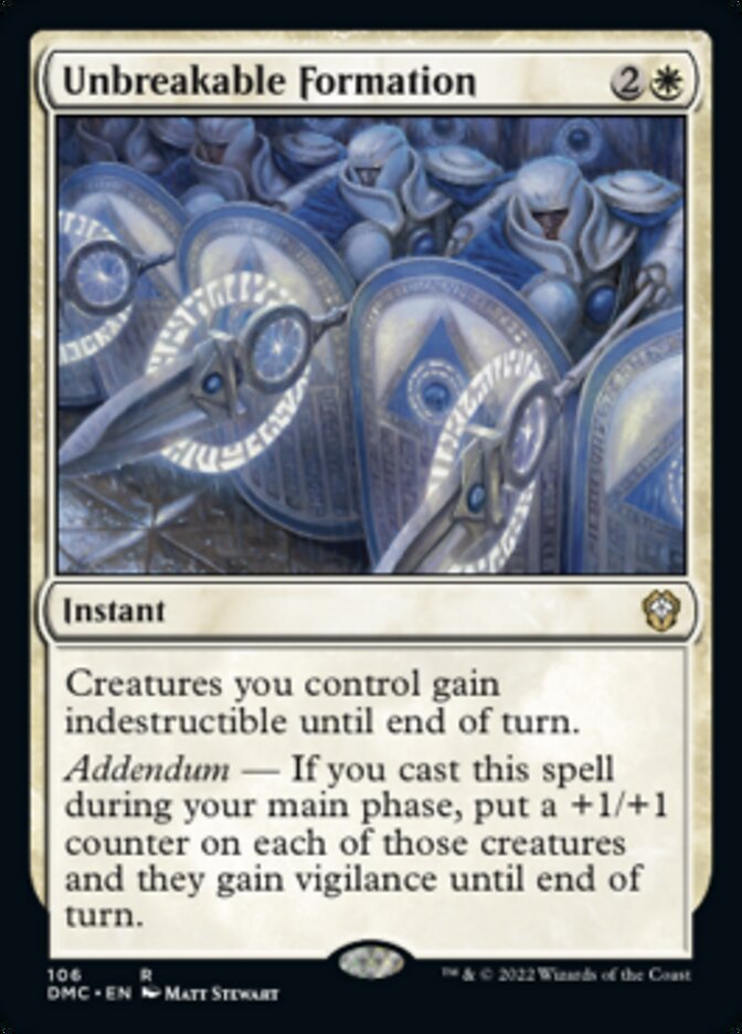 Unbreakable Formation [Dominaria United Commander] | Rock City Comics