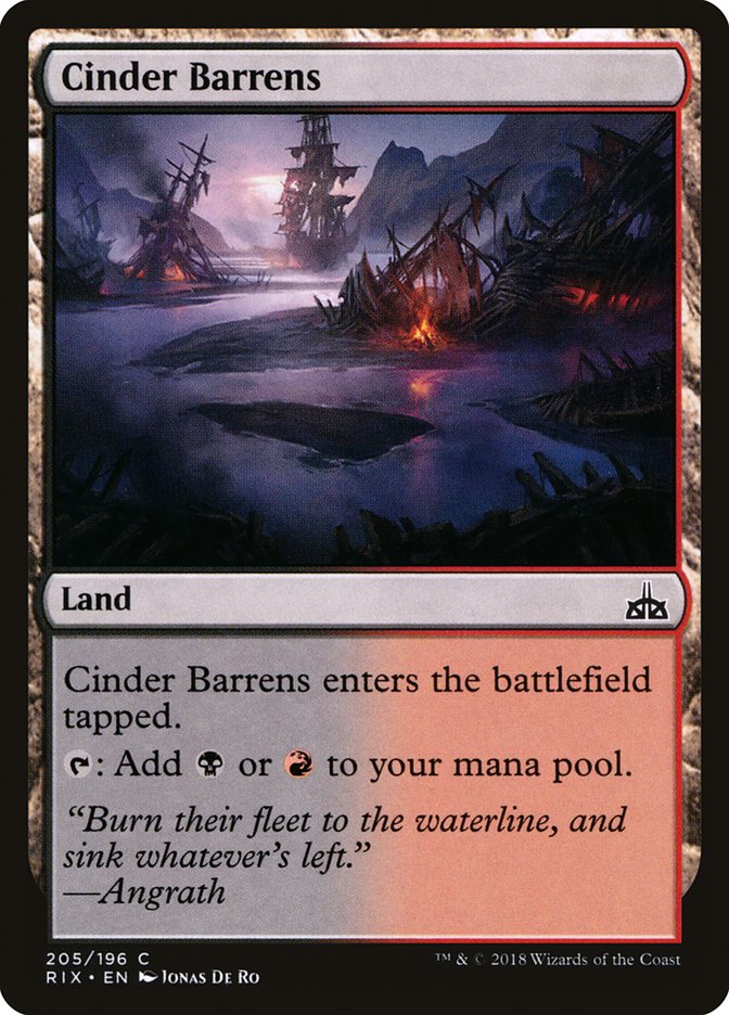 Cinder Barrens [Rivals of Ixalan] | Rock City Comics