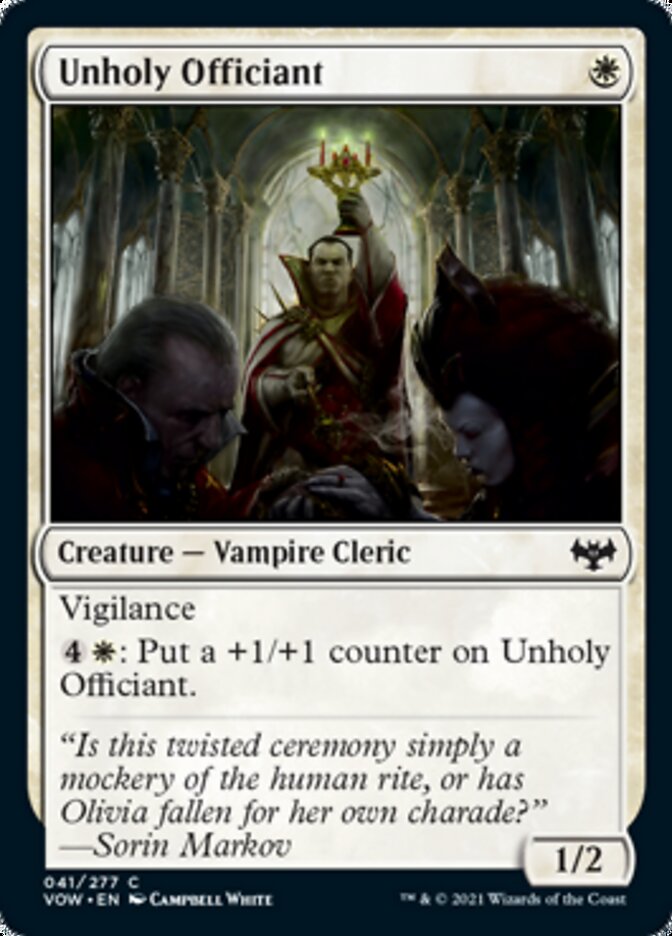 Unholy Officiant [Innistrad: Crimson Vow] | Rock City Comics