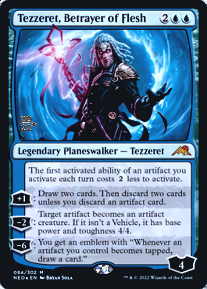 Tezzeret, Betrayer of Flesh [Kamigawa: Neon Dynasty Prerelease Promos] | Rock City Comics