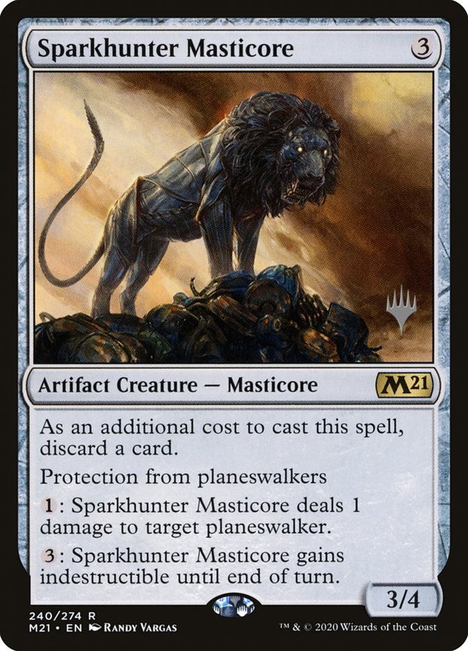 Sparkhunter Masticore (Promo Pack) [Core Set 2021 Promos] | Rock City Comics