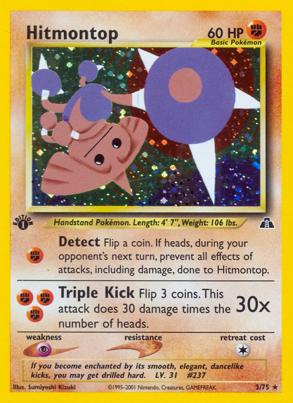 Hitmontop (3/75) [Neo Discovery 1st Edition] | Rock City Comics