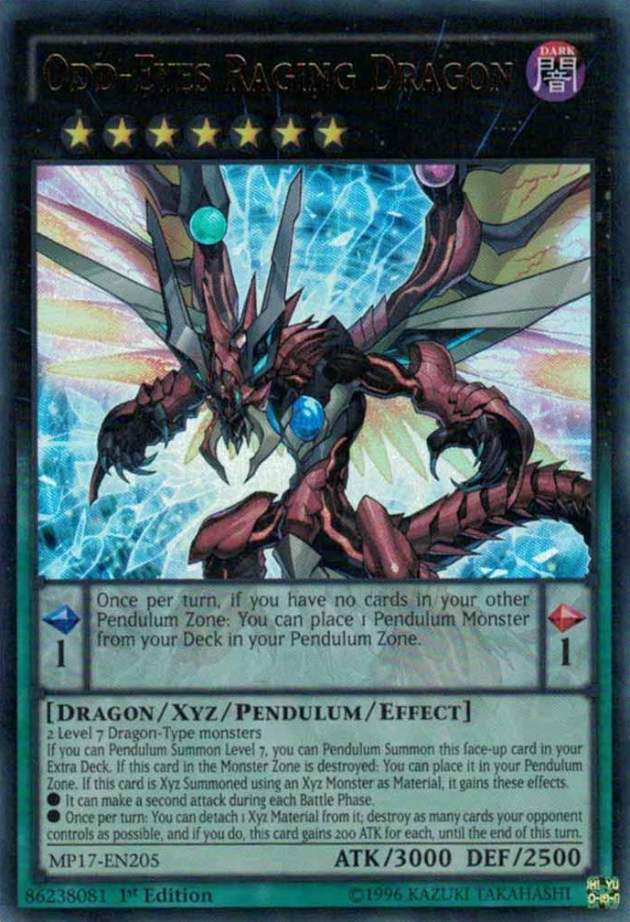 Odd-Eyes Raging Dragon [MP17-EN205] Ultra Rare | Rock City Comics