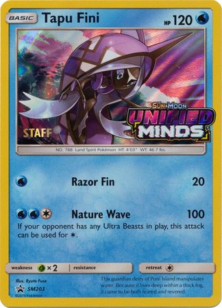 Tapu Fini (SM203) (Staff Prerelease Promo) [Sun & Moon: Black Star Promos] | Rock City Comics