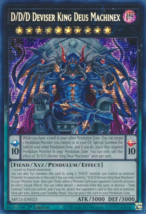 D/D/D Deviser King Deus Machinex [MP23-EN023] Prismatic Secret Rare | Rock City Comics