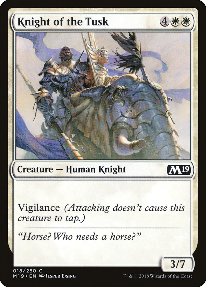 Knight of the Tusk [Core Set 2019] | Rock City Comics