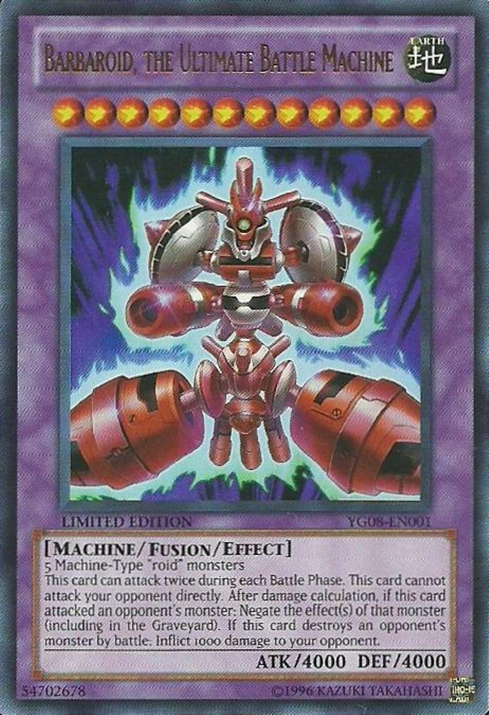 Barbaroid, the Ultimate Battle Machine [YG08-EN001] Ultra Rare | Rock City Comics