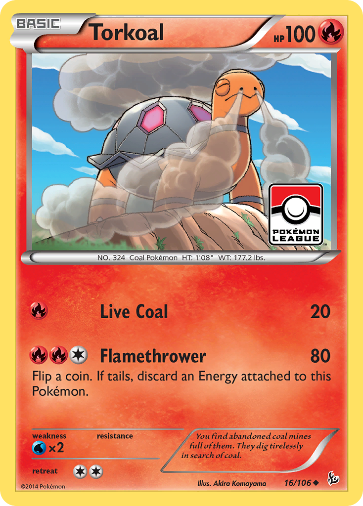 Torkoal (16/106) [XY: Flashfire] | Rock City Comics