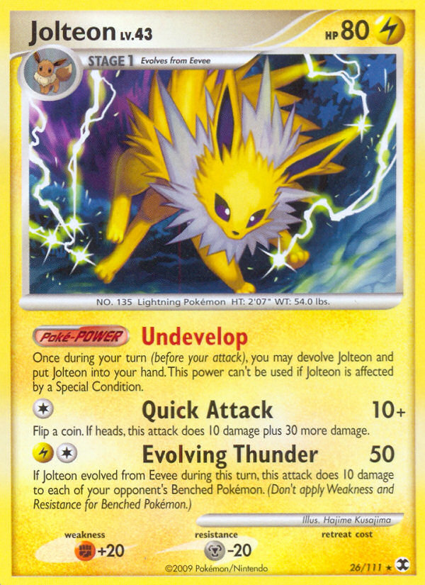 Jolteon (26/111) [Platinum: Rising Rivals] | Rock City Comics