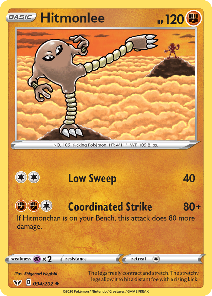 Hitmonlee (094/202) [Sword & Shield: Base Set] | Rock City Comics