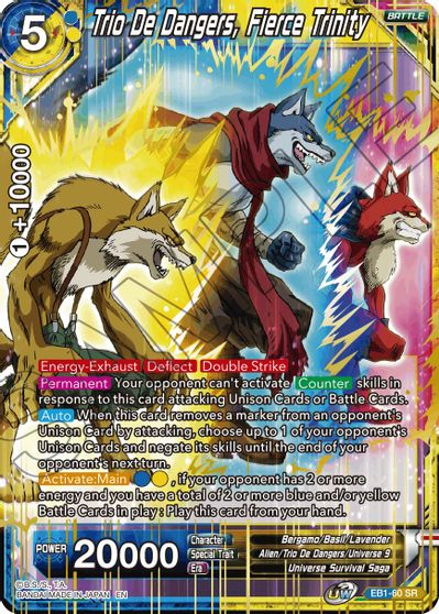 Trio De Dangers, Fierce Trinity (EB1-060) [Battle Evolution Booster] | Rock City Comics