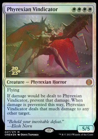 Phyrexian Vindicator [Phyrexia: All Will Be One Prerelease Promos] | Rock City Comics