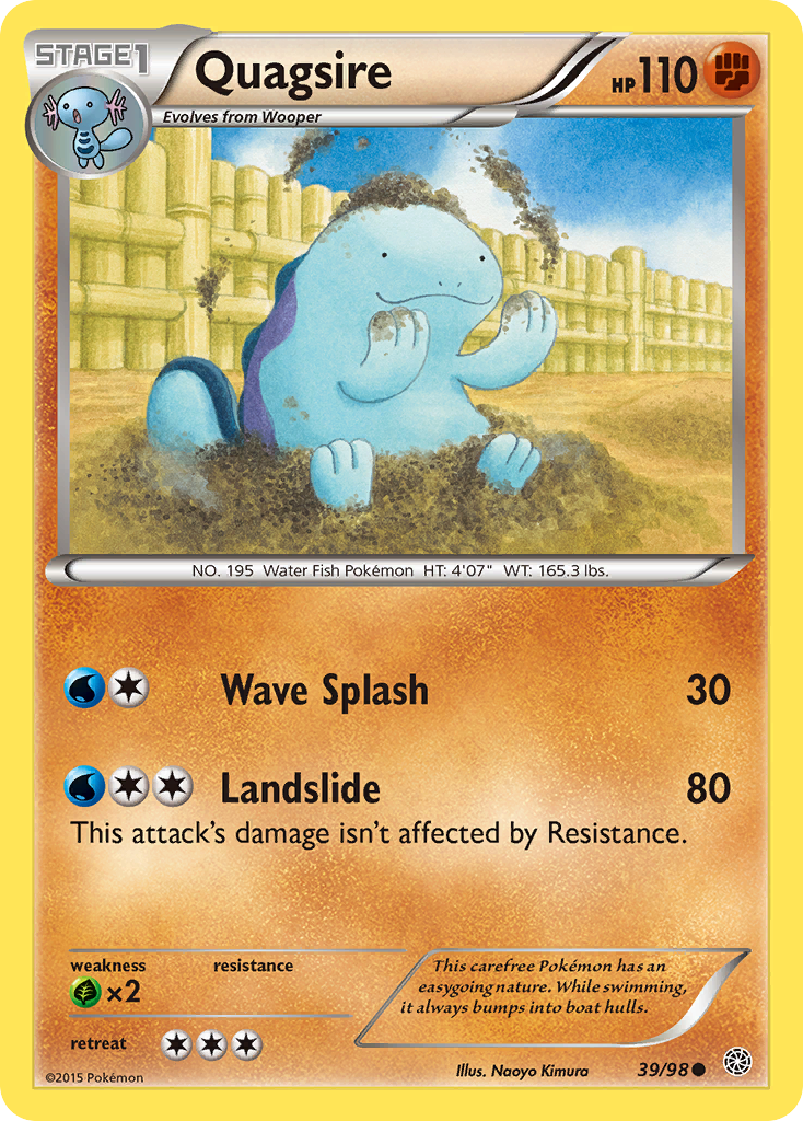 Quagsire (39/98) [XY: Ancient Origins] | Rock City Comics