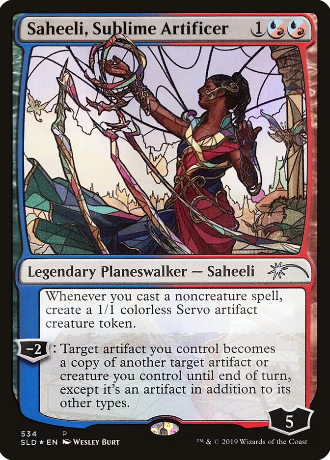 Saheeli, Sublime Artificer (Stained Glass) [Secret Lair Drop Promos] | Rock City Comics