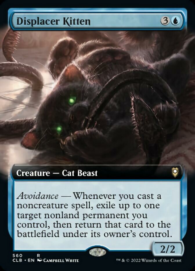 Displacer Kitten (Extended Art) [Commander Legends: Battle for Baldur's Gate] | Rock City Comics