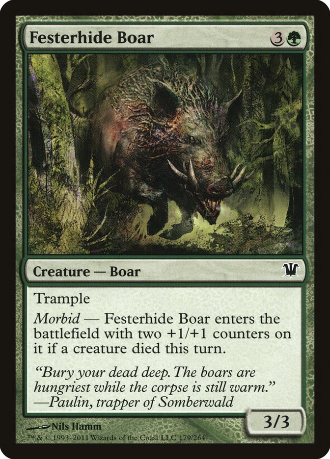 Festerhide Boar [Innistrad] | Rock City Comics