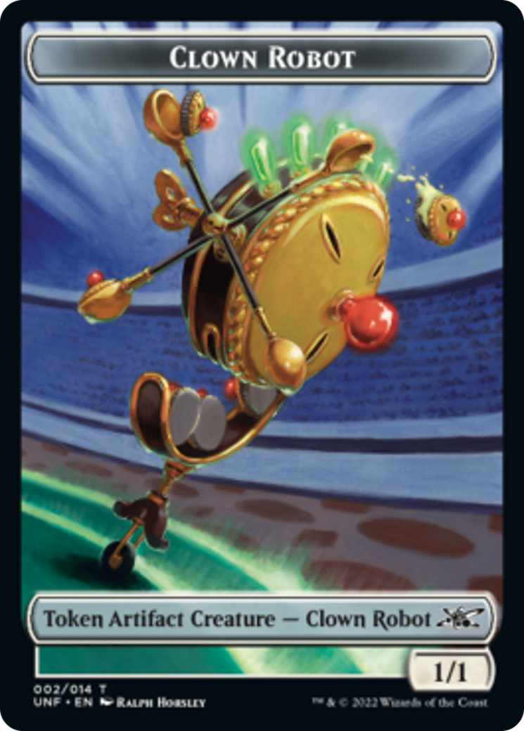 Clown Robot (002) // Storm Crow Double-sided Token [Unfinity Tokens] | Rock City Comics