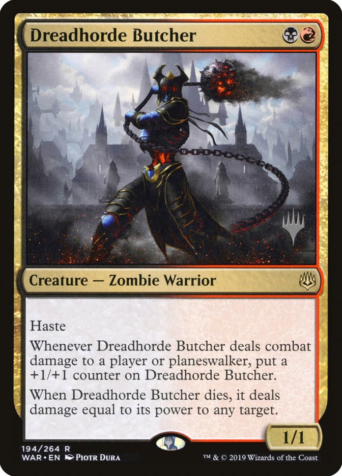 Dreadhorde Butcher (Promo Pack) [War of the Spark Promos] | Rock City Comics