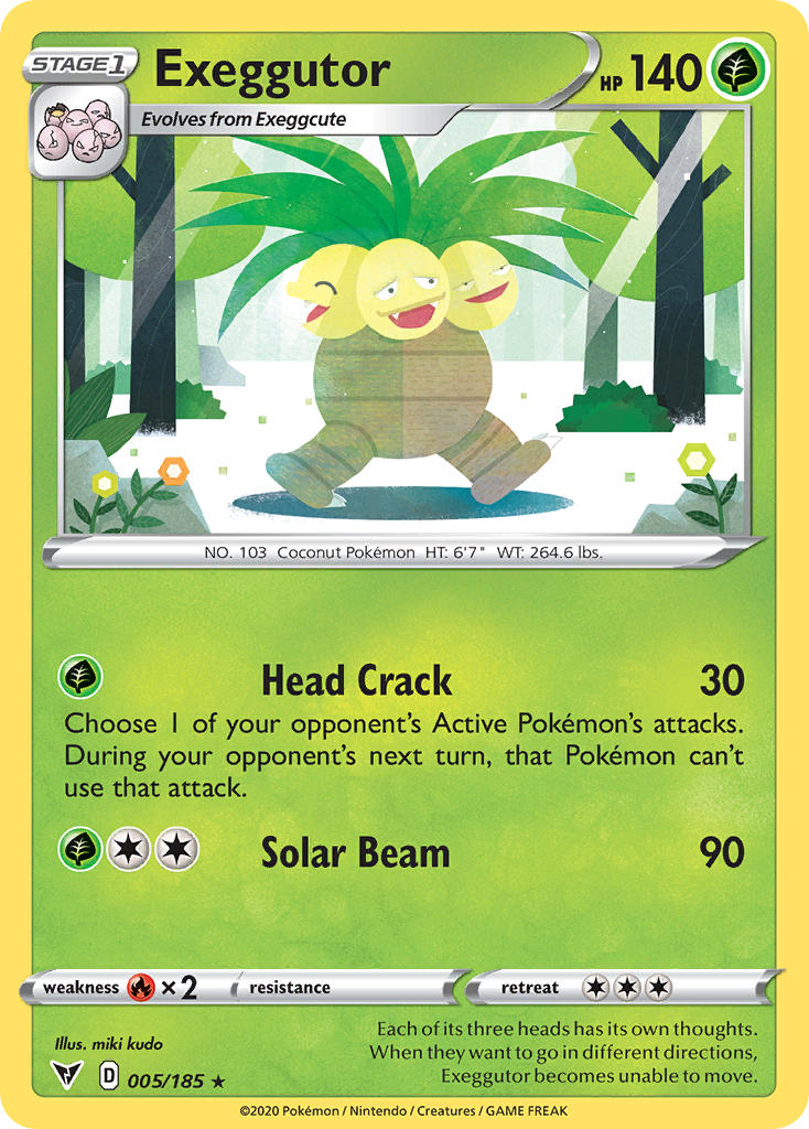 Exeggutor (005/185) [Sword & Shield: Vivid Voltage] | Rock City Comics