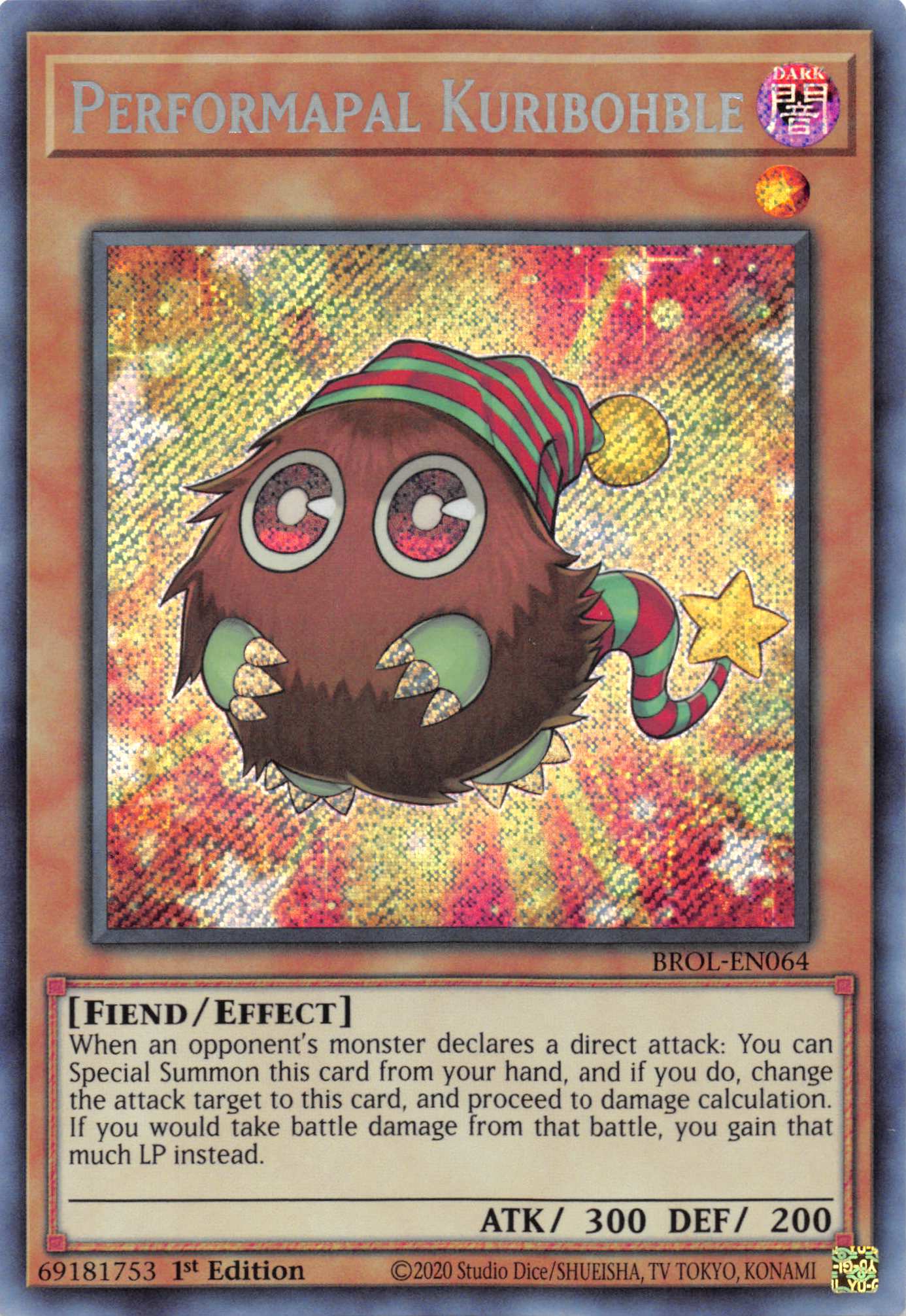 Performapal Kuribohble [BROL-EN064] Secret Rare | Rock City Comics