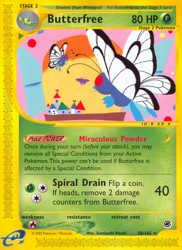 Butterfree (38/165) [Expedition: Base Set] | Rock City Comics