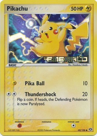 Pikachu (60/106) (Stamped) [EX: Emerald] | Rock City Comics