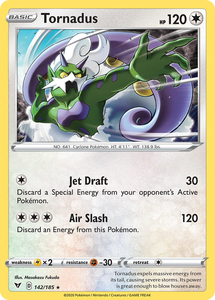 Tornadus (142/185) [Sword & Shield: Vivid Voltage] | Rock City Comics